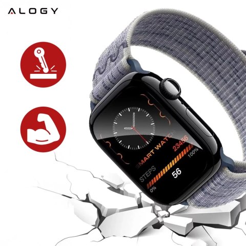 Alogy 2x Szkło Hybrydowe do Apple Watch 10 42mm Alogy 3D Glass z czarną ramką Alogy 2x Szkło Hybrydowe do Apple Watch 10 42mm Alogy 3D Glass z czarną ramką