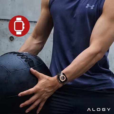 Alogy 2x Szkło Hybrydowe do Apple Watch 10 42mm Alogy 3D Glass z czarną ramką Alogy 2x Szkło Hybrydowe do Apple Watch 10 42mm Alogy 3D Glass z czarną ramką