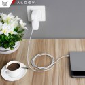 Alogy Ładowarka Zasilacz do Apple MacBook Alogy Universal Charger Kabel 2m USB-C do USB-C Szybkie ładowanie PowerDelivery PD 61W Biały
