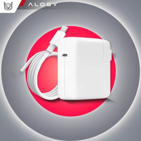Alogy Ładowarka Zasilacz do Apple MacBook Alogy Universal Charger Kabel 2m USB-C do USB-C Szybkie ładowanie PowerDelivery PD 61W Biały Alogy Ładowarka Zasilacz do Apple MacBook Alogy Universal Charger Kabel 2m USB-C do USB-C Szybkie ładowanie PowerDelivery PD 61W Biały