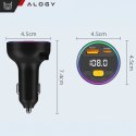 Alogy Transmiter samochodowy z Ładowarką Alogy PowerTune USB-A USB-C szybkie ładowanie PowerDelivery PD30W Quick Charge QC3.0 Czarny