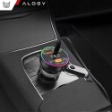 Alogy Transmiter samochodowy z Ładowarką Alogy PowerTune USB-A USB-C szybkie ładowanie PowerDelivery PD30W Quick Charge QC3.0 Czarny