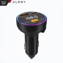 Alogy Transmiter samochodowy z Ładowarką Alogy PowerTune USB-A USB-C szybkie ładowanie PowerDelivery PD30W Quick Charge QC3.0 Czarny
