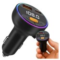 Alogy Transmiter samochodowy z Ładowarką Alogy PowerTune USB-A USB-C szybkie ładowanie PowerDelivery PD30W Quick Charge QC3.0 Czarny