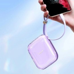 Joyroom Powerbank Joyroom JR-L005 10000mAh Lightning USB-A Fioletowy z kablem