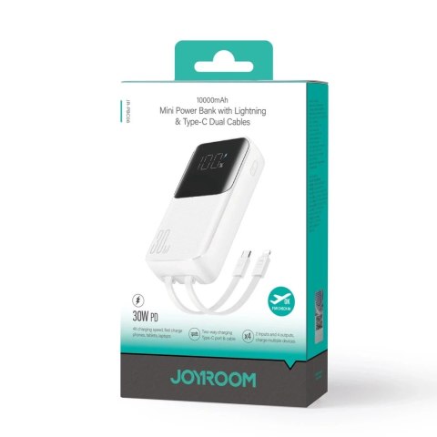 Joyroom Powerbank Joyroom JR-PBC06 30W 10000mAh z kablami Lightning i USB-C Joyroom Powerbank Joyroom JR-PBC06 30W 10000mAh z kablami Lightning i USB-C