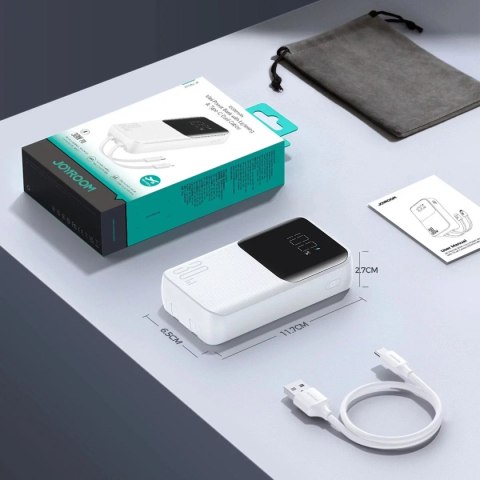 Joyroom Powerbank Joyroom JR-PBC06 30W 10000mAh z kablami Lightning i USB-C Joyroom Powerbank Joyroom JR-PBC06 30W 10000mAh z kablami Lightning i USB-C