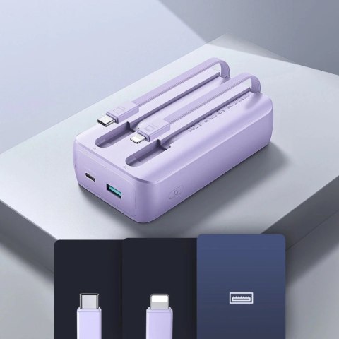 Joyroom Powerbank Joyroom JR-PBC07 30W 20000mAh z kablami Lightning i USB-C Joyroom Powerbank Joyroom JR-PBC07 30W 20000mAh z kablami Lightning i USB-C