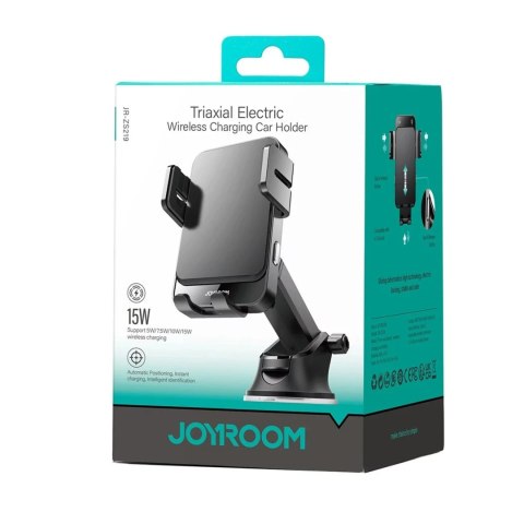 Joyroom Uchwyt Joyroom JR-ZS219 15W Qi Elektryczny Ładowarka Indukcyjna Czarny Joyroom Uchwyt Joyroom JR-ZS219 15W Qi Elektryczny Ładowarka Indukcyjna Czarny