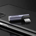UGreen Adapter Ugreen AV154 USB-C do mini jack 3.5 mm Audio 90° Szary