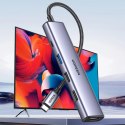 UGreen Adapter Ugreen CM478 USB-C do HDMI / USB-A 3.0 / 2x USB 2.0 / PD Szary
