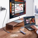 UGreen Adapter Ugreen CM478 USB-C do HDMI / USB-A 3.0 / 2x USB 2.0 / PD Szary