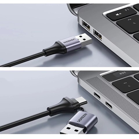 UGreen Adapter Ugreen CM489 HDMI do USB-A/USB-C Grabber 1080p 30Hz Szary UGreen Adapter Ugreen CM489 HDMI do USB-A/USB-C Grabber 1080p 30Hz Szary