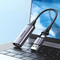 UGreen Adapter Ugreen CM489 HDMI do USB-A/USB-C Grabber 1080p 30Hz Szary