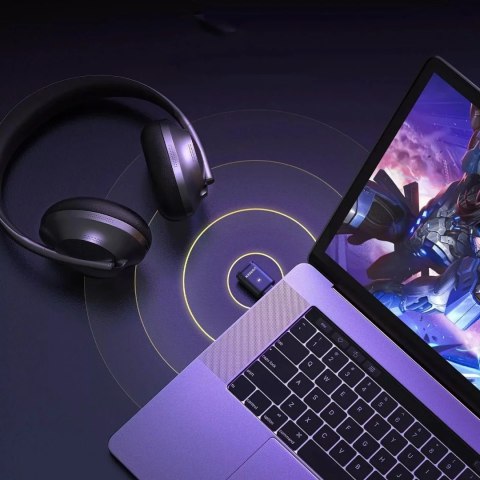 UGreen Adapter audio Ugreen BT501 USB-C Bluetooth 5.3 z aptX transmiter - czarny UGreen Adapter audio Ugreen BT501 USB-C Bluetooth 5.3 z aptX transmiter - czarny