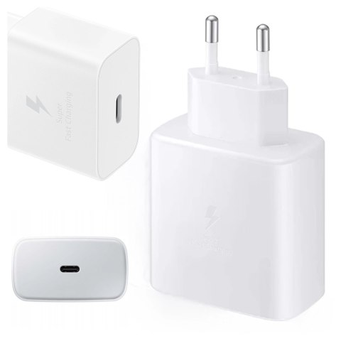 Samsung Ładowarka Sieciowa oryginalna Samsung EP-TA845 Szybkie Ładowanie Fast Charge 45W Biała Samsung Ładowarka Sieciowa oryginalna Samsung EP-TA845 Szybkie Ładowanie Fast Charge 45W Biała
