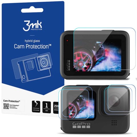 3mk Szkło ochronne na kamerę i ekrany x5 3mk Hybrid Glass do GoPro Hero 9 10 11 3mk Szkło ochronne na kamerę i ekrany x5 3mk Hybrid Glass do GoPro Hero 9 10 11