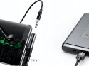 Baseus Adapter Baseus USB-C do Audio Mini Jack 3.5mm + USB-C kątowy L41 Czarny