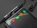 Baseus Adapter Baseus USB-C do Audio Mini Jack 3.5mm + USB-C kątowy L41 Czarny