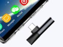Baseus Adapter Baseus USB-C do Audio Mini Jack 3.5mm + USB-C kątowy L41 Czarny