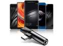 Baseus Adapter Baseus USB-C do Audio Mini Jack 3.5mm + USB-C kątowy L41 Czarny