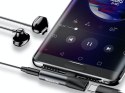 Baseus Adapter Baseus USB-C do Audio Mini Jack 3.5mm + USB-C kątowy L41 Czarny
