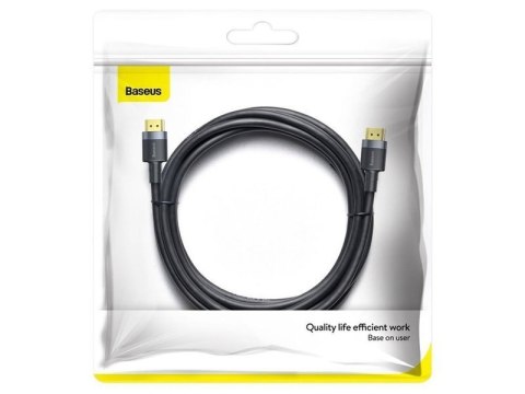 Baseus Baseus Cafule Kabel HDMI 2.0 4K FULL HD 3D 3m Czarno-szary Baseus Baseus Cafule Kabel HDMI 2.0 4K FULL HD 3D 3m Czarno-szary