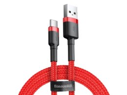 Baseus Baseus Kabel Cafule USB-C Type C 2A 3m Czerwono-czarny