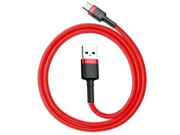 Baseus Baseus Kabel Cafule USB-C Type C 2A 3m Czerwono-czarny