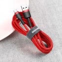 Baseus Baseus Kabel Cafule USB-C Type C 2A 3m Czerwono-czarny