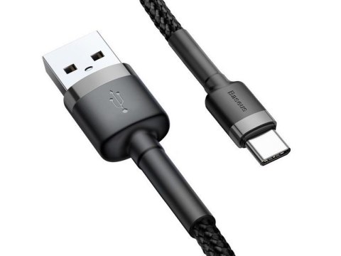 Baseus Baseus Kabel Cafule USB-C Type C 2A 3m Szary Baseus Baseus Kabel Cafule USB-C Type C 2A 3m Szary
