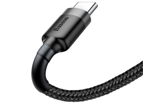 Baseus Baseus Kabel Cafule USB-C Type C 2A 3m Szary Baseus Baseus Kabel Cafule USB-C Type C 2A 3m Szary