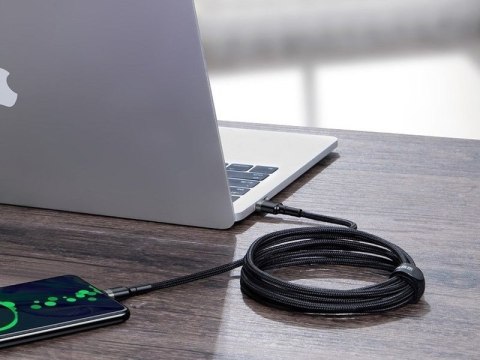 Baseus Kabel 2m Baseus Cafule USB-C Quick Charge 3.0 PD 2.0 100W 5A Szary Baseus Kabel 2m Baseus Cafule USB-C Quick Charge 3.0 PD 2.0 100W 5A Szary