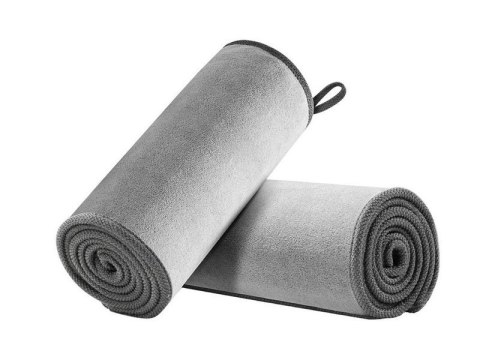 Baseus Ręcznik z mikrofibry x2 Baseus ściereczka do samochodu 40x40cm Szara Baseus Ręcznik z mikrofibry x2 Baseus ściereczka do samochodu 40x40cm Szara