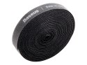 Baseus Taśma rzep Baseus organizer opaska do kabli Circle Velcro Strap 3m Czarny