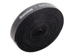 Baseus Taśma rzep Baseus organizer opaska do kabli Circle Velcro Strap 3m Czarny