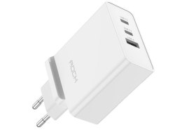 Rock Ładowarka sieciowa USB + 2x USB-C Rock Gan UE/ USA + Kabel USB-C Type C