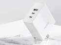 Rock Ładowarka sieciowa USB + 2x USB-C Rock Gan UE/ USA + Kabel USB-C Type C