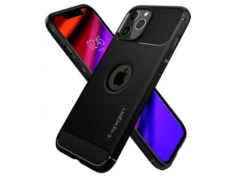 Spigen Etui Spigen Rugged Armor do Apple iPhone 12/ 12 Pro 6.1 Matte Black Spigen Etui Spigen Rugged Armor do Apple iPhone 12/ 12 Pro 6.1 Matte Black