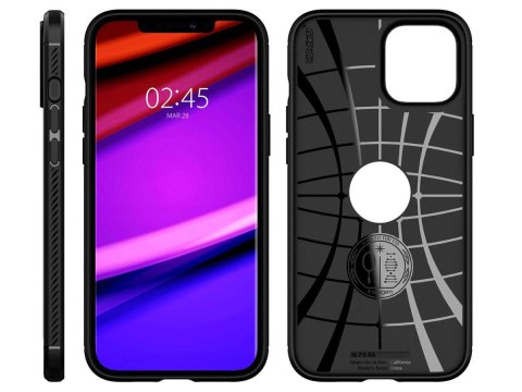 Spigen Etui Spigen Rugged Armor do Apple iPhone 12/ 12 Pro 6.1 Matte Black Spigen Etui Spigen Rugged Armor do Apple iPhone 12/ 12 Pro 6.1 Matte Black