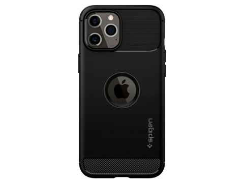 Spigen Etui Spigen Rugged Armor do Apple iPhone 12/ 12 Pro 6.1 Matte Black Spigen Etui Spigen Rugged Armor do Apple iPhone 12/ 12 Pro 6.1 Matte Black