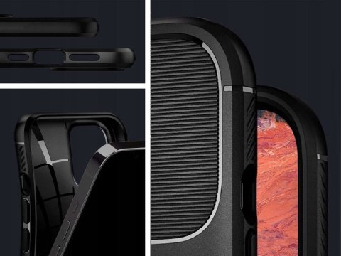 Spigen Etui Spigen Rugged Armor do Apple iPhone 12/ 12 Pro 6.1 Matte Black Spigen Etui Spigen Rugged Armor do Apple iPhone 12/ 12 Pro 6.1 Matte Black