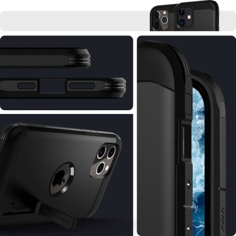 Spigen Etui Spigen Tough Armor do Apple iPhone 12/ 12 Pro 6.1 Black Spigen Etui Spigen Tough Armor do Apple iPhone 12/ 12 Pro 6.1 Black