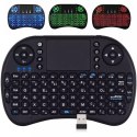 Alogy Bezprzewodowa mini Klawiatura Alogy podświetlana 3 kolory touchpad