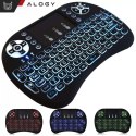 Alogy Bezprzewodowa mini Klawiatura Alogy podświetlana 3 kolory touchpad