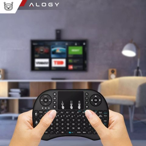Alogy Bezprzewodowa mini Klawiatura Alogy podświetlana 3 kolory touchpad Alogy Bezprzewodowa mini Klawiatura Alogy podświetlana 3 kolory touchpad