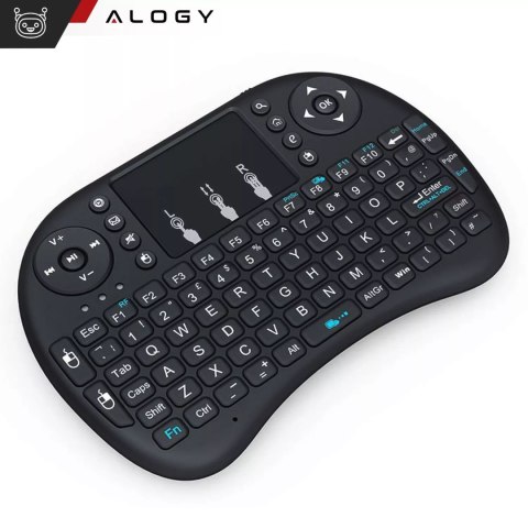 Alogy Bezprzewodowa mini Klawiatura Alogy podświetlana 3 kolory touchpad Alogy Bezprzewodowa mini Klawiatura Alogy podświetlana 3 kolory touchpad