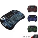Alogy Bezprzewodowa mini Klawiatura Alogy podświetlana 3 kolory touchpad