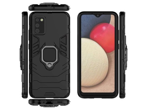 Alogy Etui Alogy Stand Ring Armor do Samsung Galaxy A02s/ A03s 164mm czarne Alogy Etui Alogy Stand Ring Armor do Samsung Galaxy A02s/ A03s 164mm czarne
