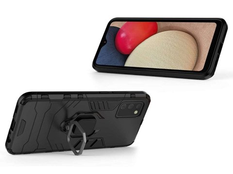 Alogy Etui Alogy Stand Ring Armor do Samsung Galaxy A02s/ A03s 164mm czarne Alogy Etui Alogy Stand Ring Armor do Samsung Galaxy A02s/ A03s 164mm czarne